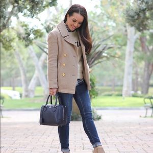 J Crew stadium Double Breasted wool coat